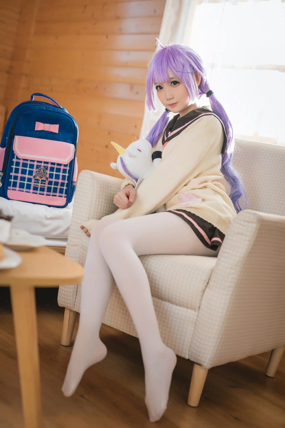 焖焖碳 - 独角兽JK制服 [21P-51MB] tg@simisebaisi 【丝足阁】09.webp